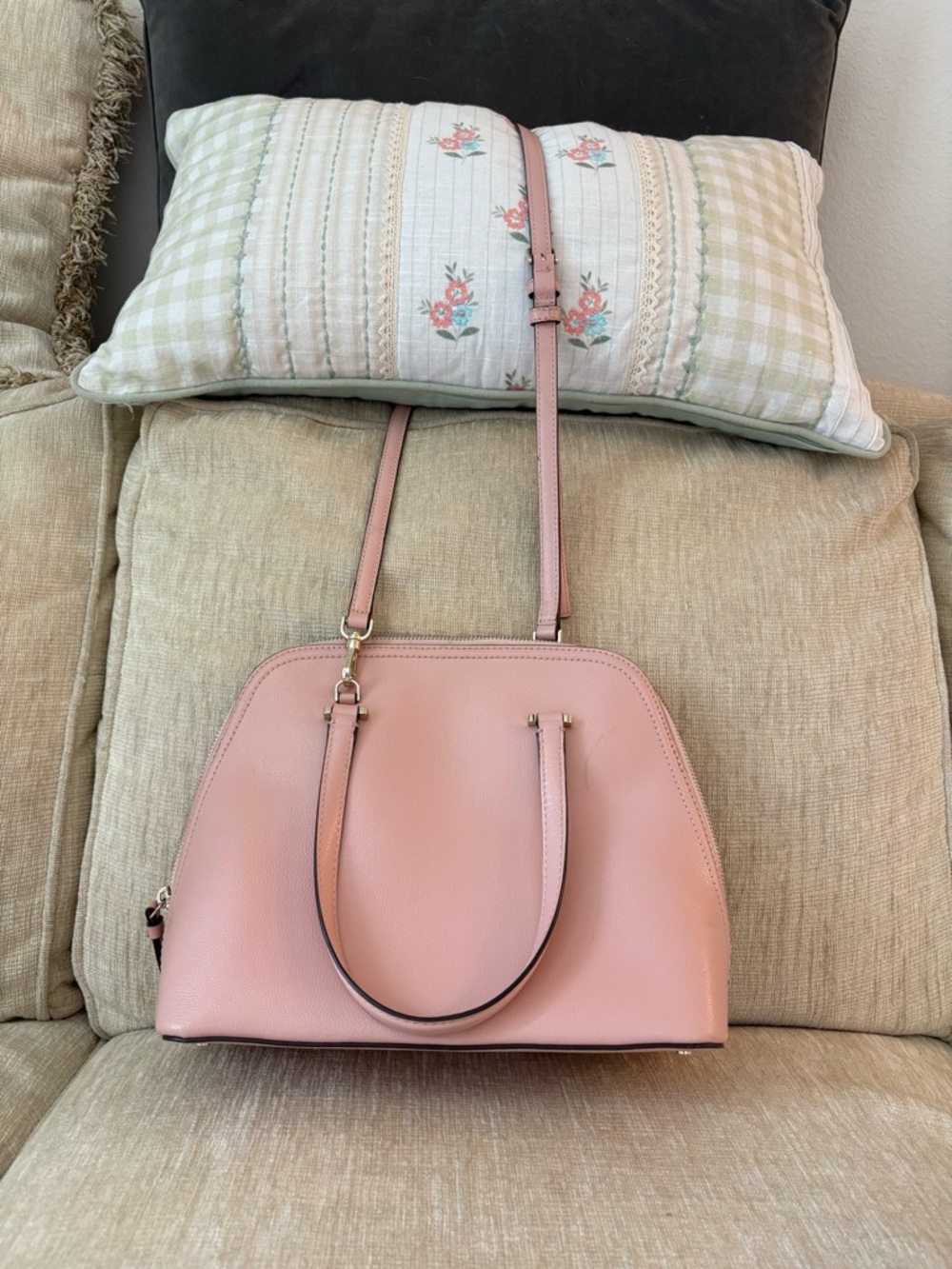 kate spade Pink Leather Dome purse - Picture 2 of 4